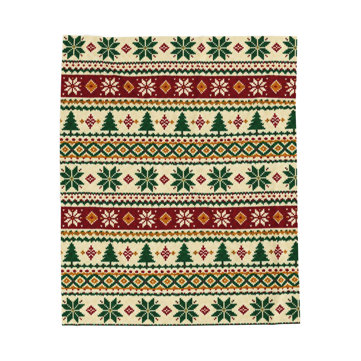Nordic Christmas Pattern Velveteen Plush Blanket