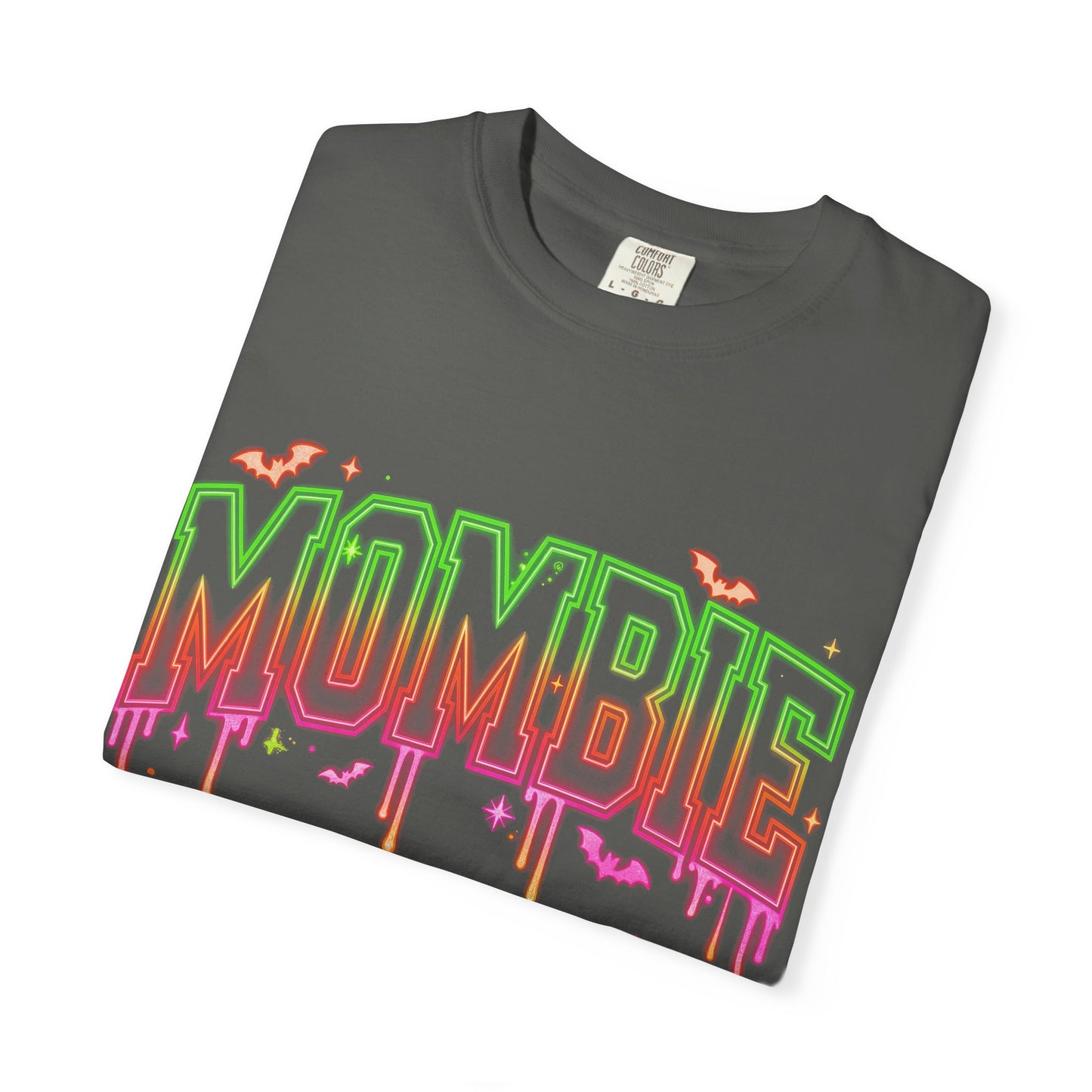 Mombie Halloween T-Shirt — Neon Drip Mom Zombie Graphic Tee