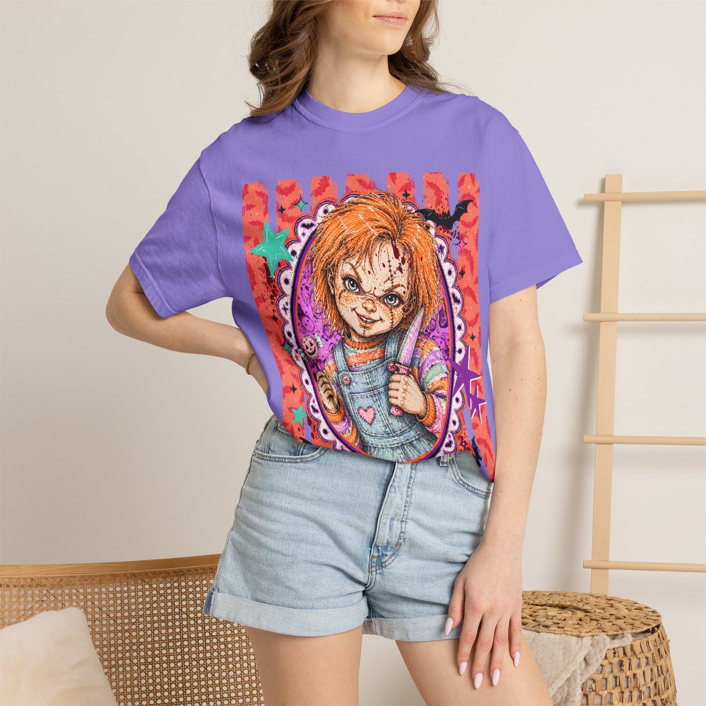 Chucky Doll Graphic T-Shirt — Retro Horror Movie Tee
