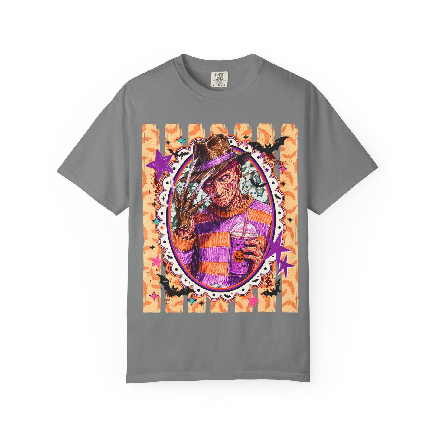 Freddy Krueger Halloween Graphic T‑Shirt — Retro Horror Portrait Tee
