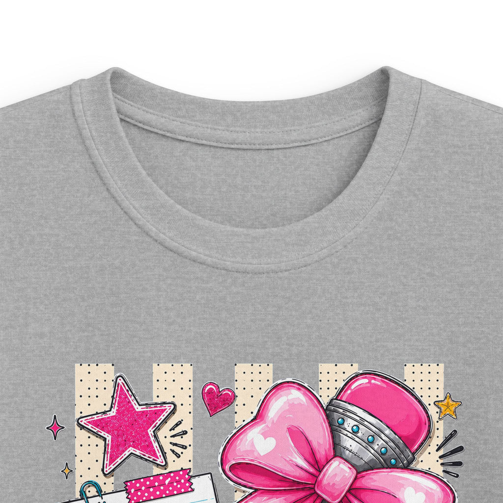 Second Grade Kids T-Shirt – Pink Bow Back-to-School Tee