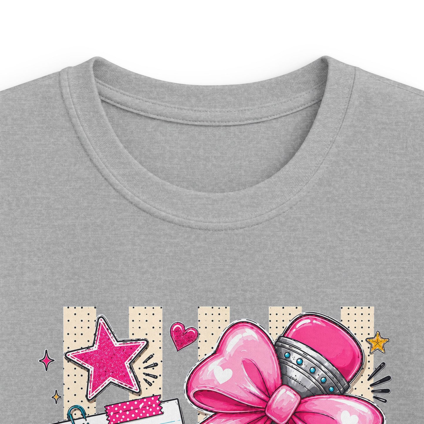 Second Grade Kids T-Shirt – Pink Bow Back-to-School Tee