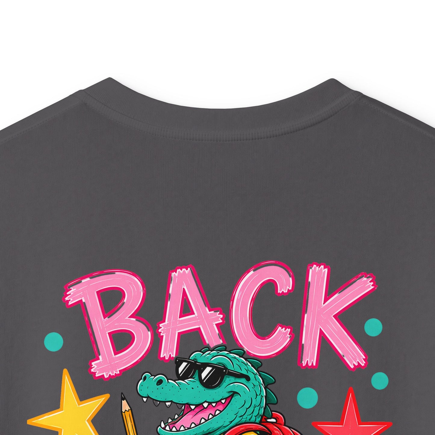 Kids Tee — "Guess Who's Back / Back Again" Crocodile School Return Shirt