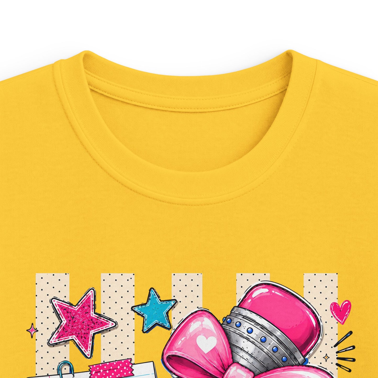 Pre-K Kids T-Shirt — Cute Pink Microphone & Pencil Back-to-School Tee