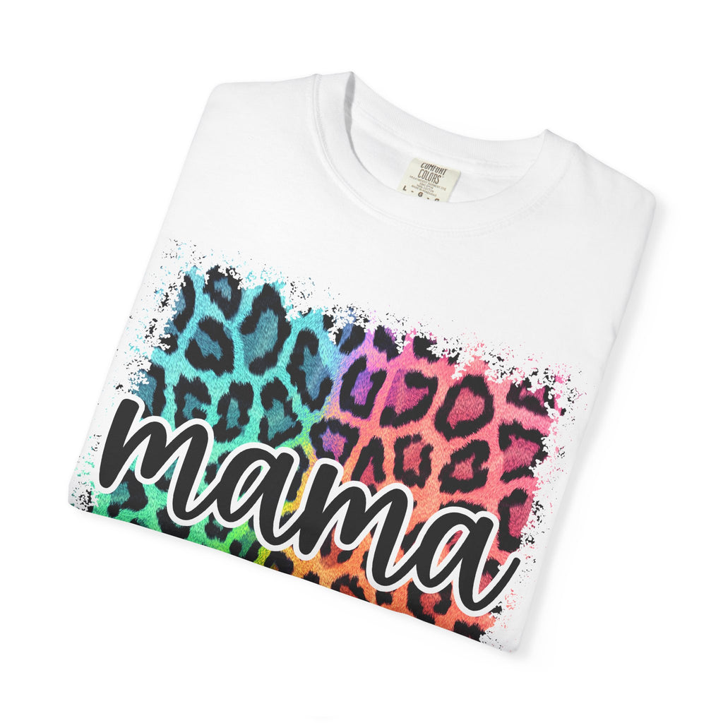 Mama Rainbow Leopard Graphic Tee