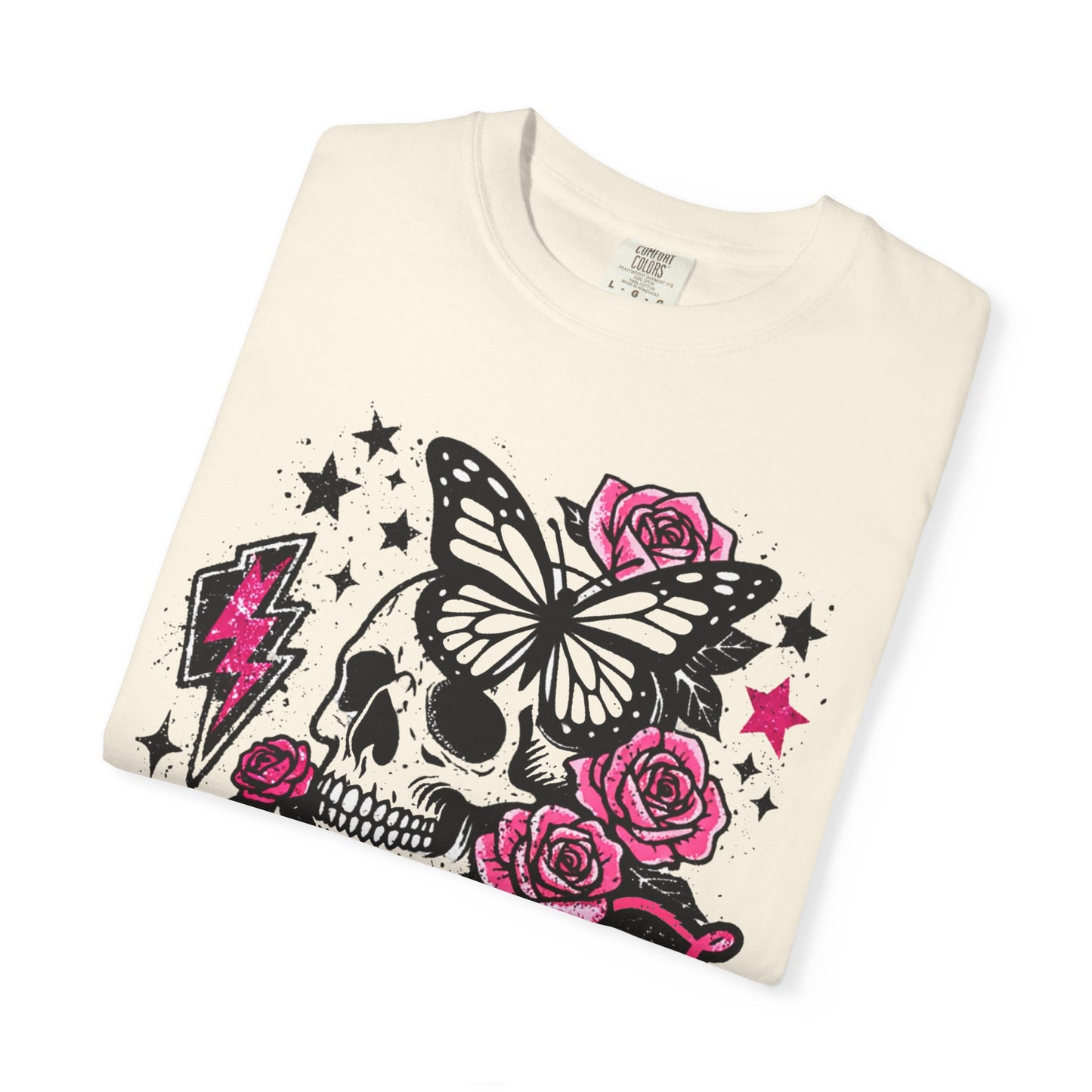 Skull & Roses Tee — "Undiagnosed but Something Ain't Right" Graphic T-Shirt