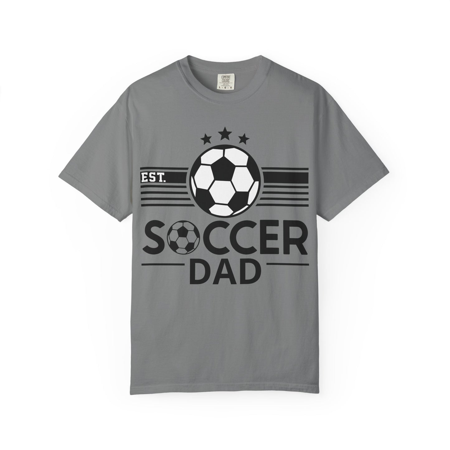 Soccer Dad T-Shirt — Vintage Soccer Ball Graphic Tee for Proud Dads
