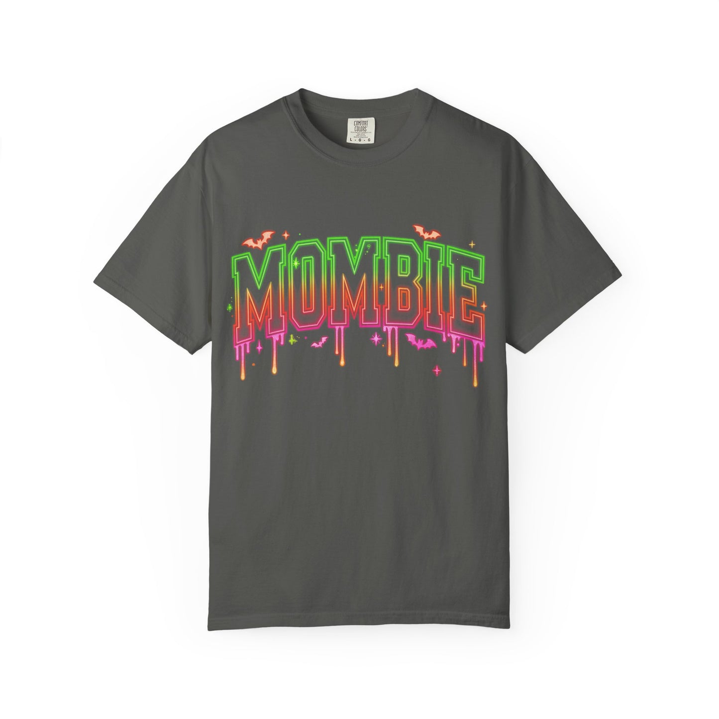 Mombie Halloween T-Shirt — Neon Drip Mom Zombie Graphic Tee