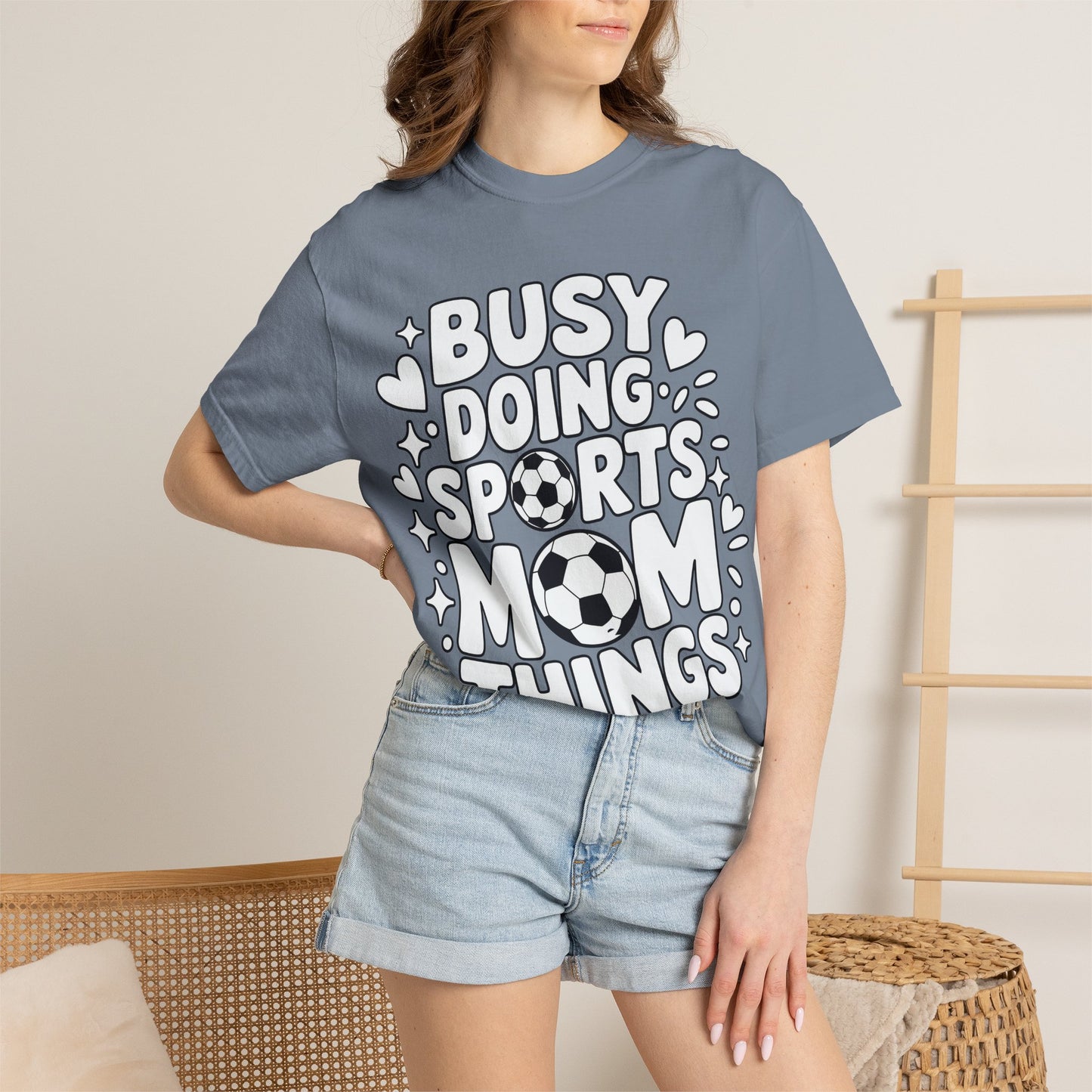 Sports Mom T-Shirt – "Busy Doing Sports Mom Things" Graphic Tee