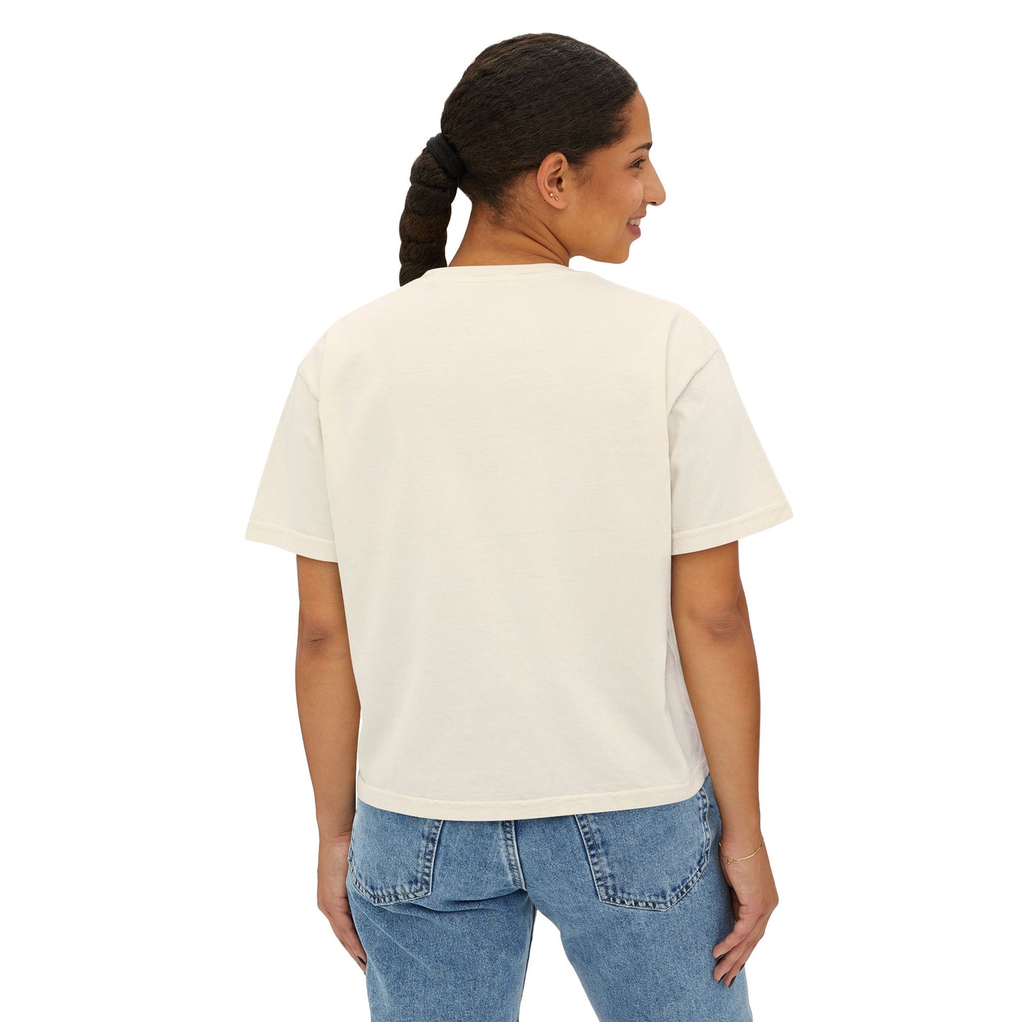 Patriotic Flag Lips Boxy Tee — "Party in the USA" 4th of July Shirt