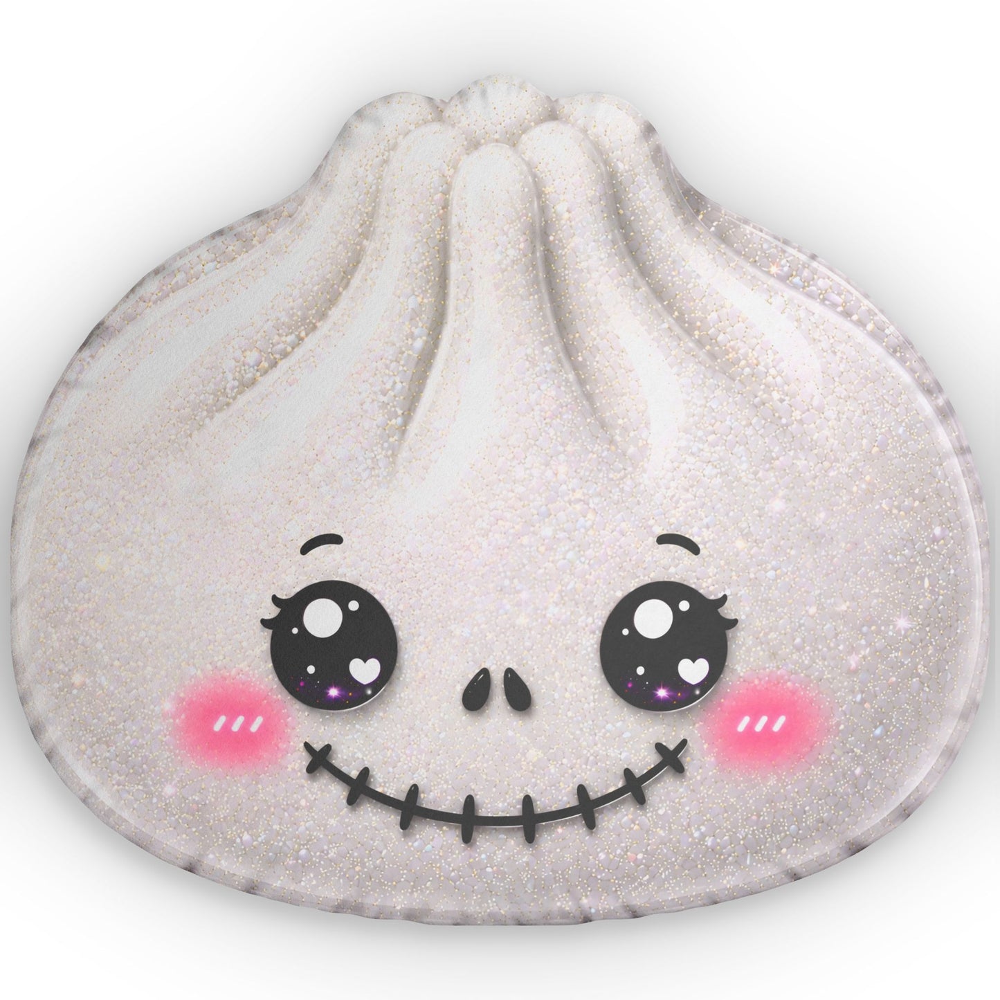 Kawaii Shell Pillow — Cute Smiling Seashell Decorative Cushion