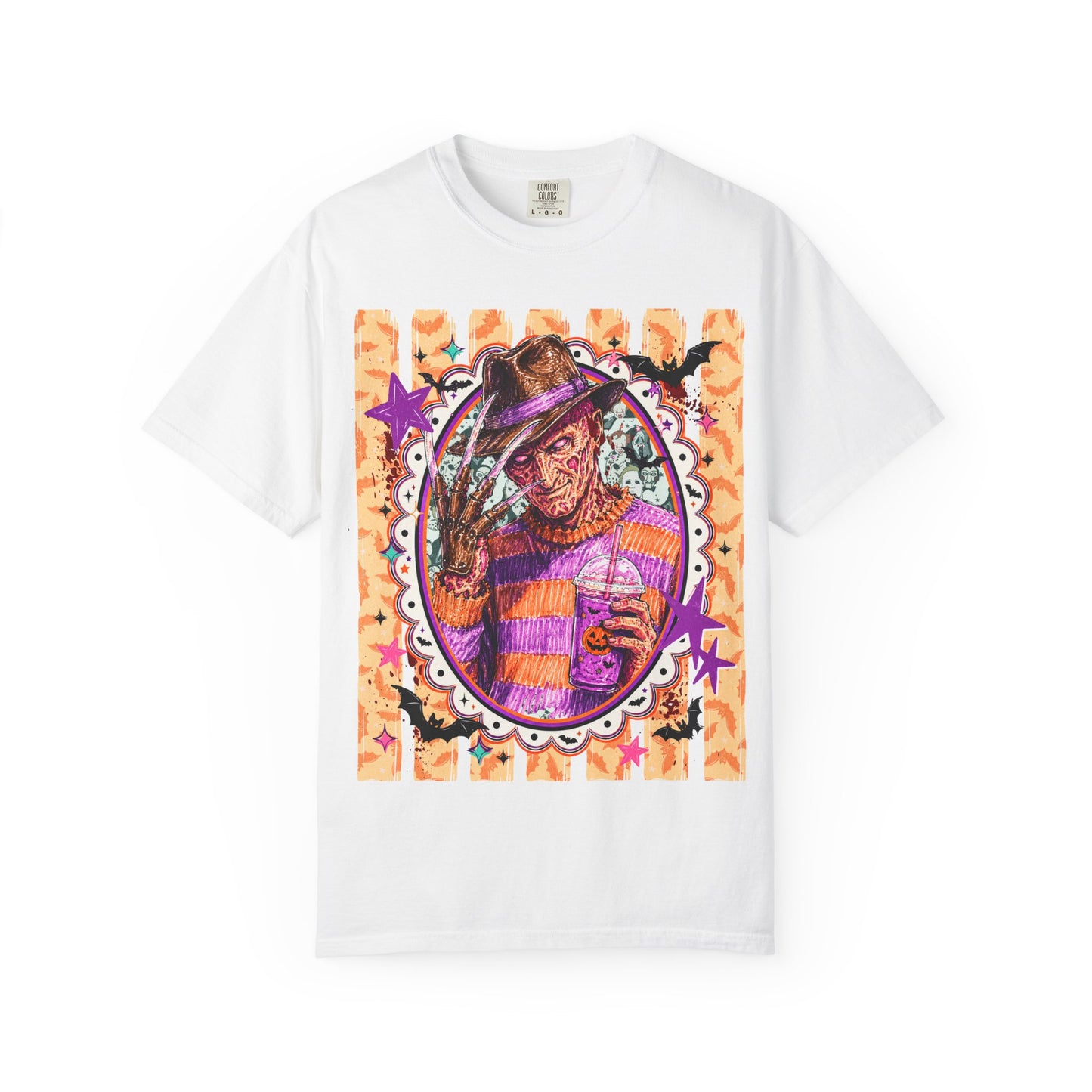Freddy Krueger Halloween Graphic T‑Shirt — Retro Horror Portrait Tee