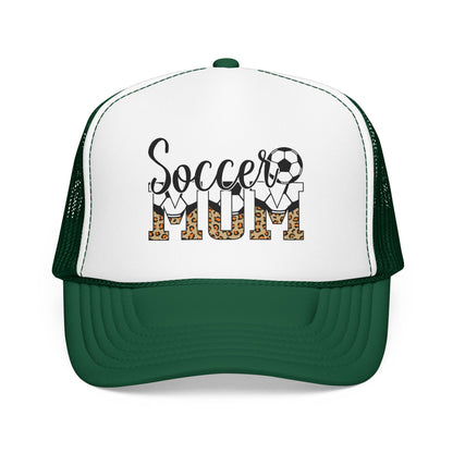 Soccer Mom Trucker Hat - Leopard Print