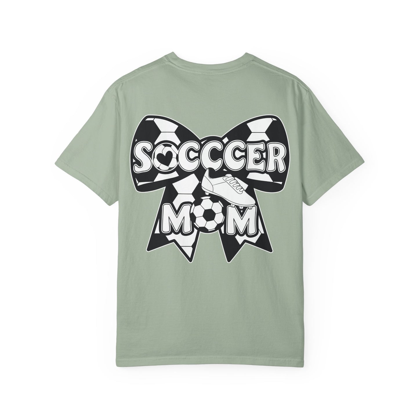 Soccer Mom T‑Shirt — "Loud Mom Club" Back Bow Graphic
