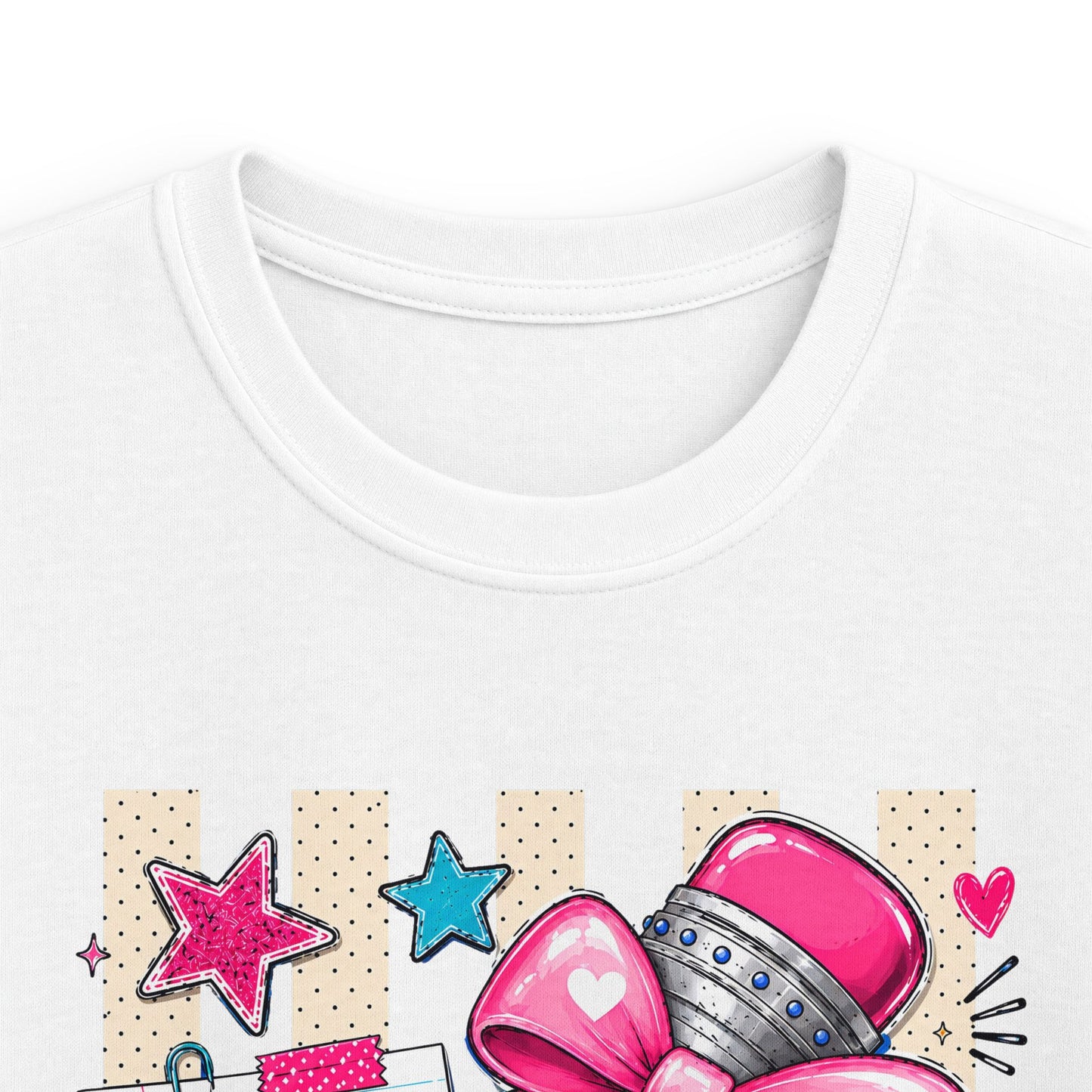 Pre-K Kids T-Shirt — Cute Pink Microphone & Pencil Back-to-School Tee