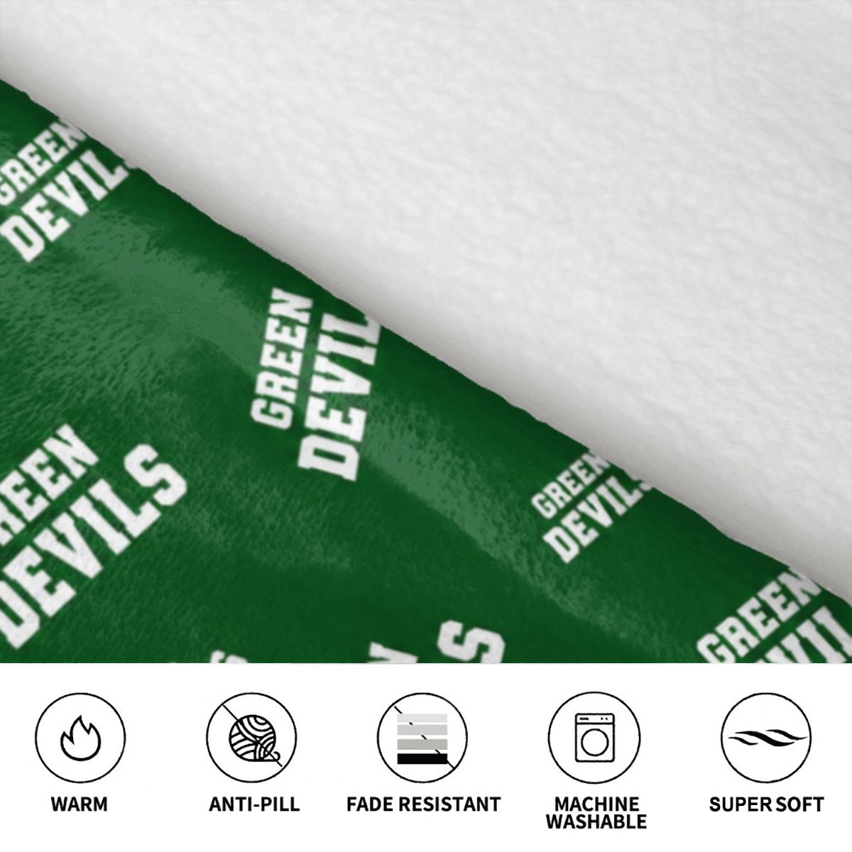 Blanket Hoodie for Kids GREEN DEVILS