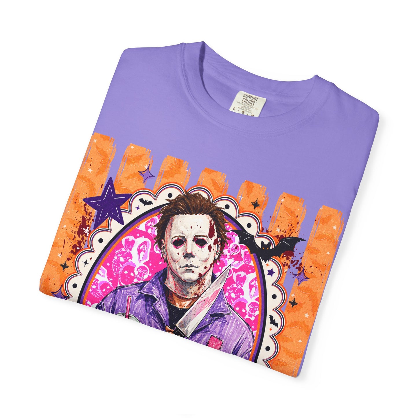 Horror Portrait T-Shirt — Retro Masked Killer Graphic Tee