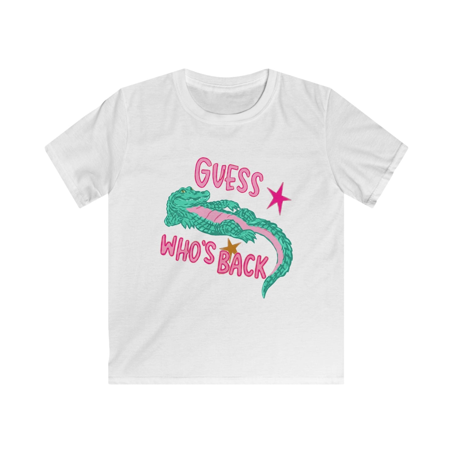 Kids Tee — 'Guess Who's Back' Crocodile Graphic Shirt