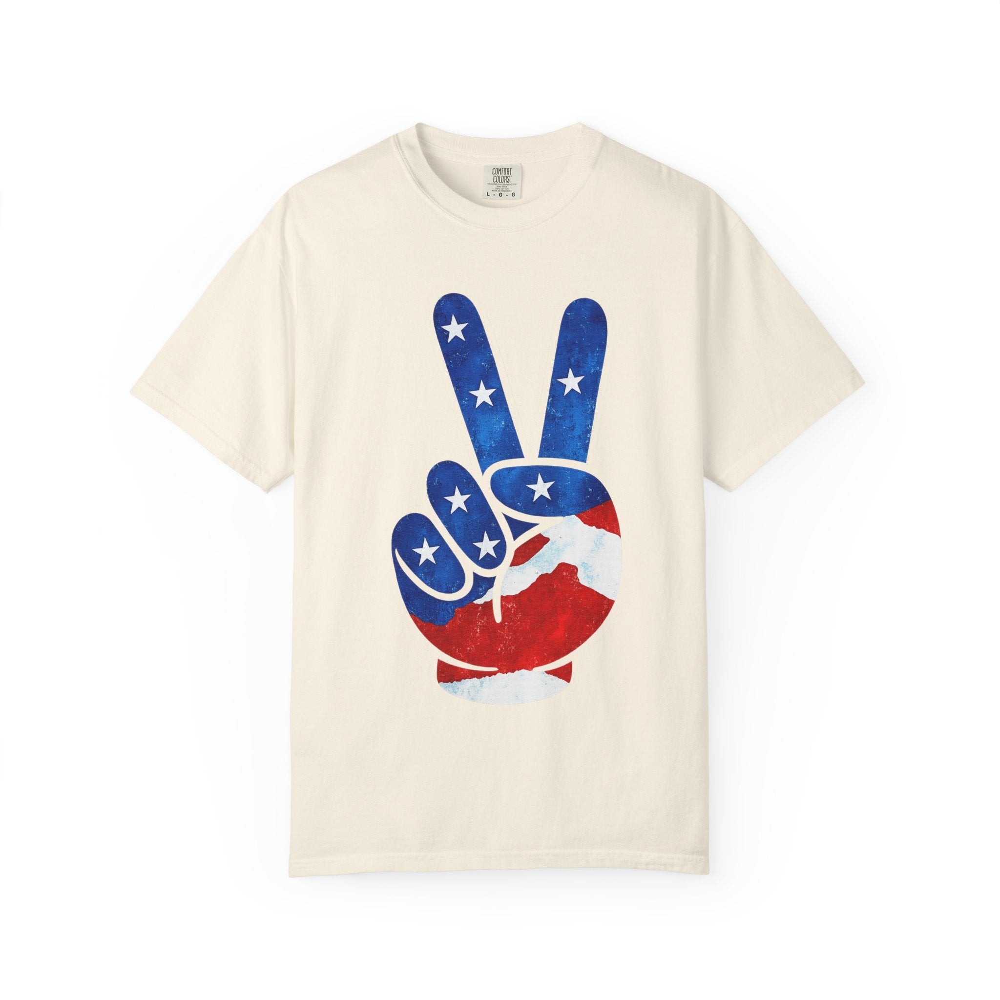Peace Sign USA Flag T-Shirt – Patriotic Peace Graphic Tee