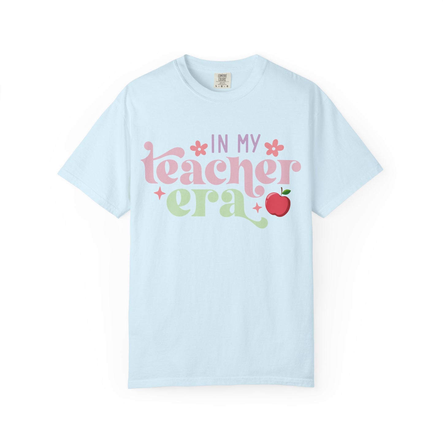 In My Teacher Era T-Shirt — Retro Floral Apple Teacher Tee