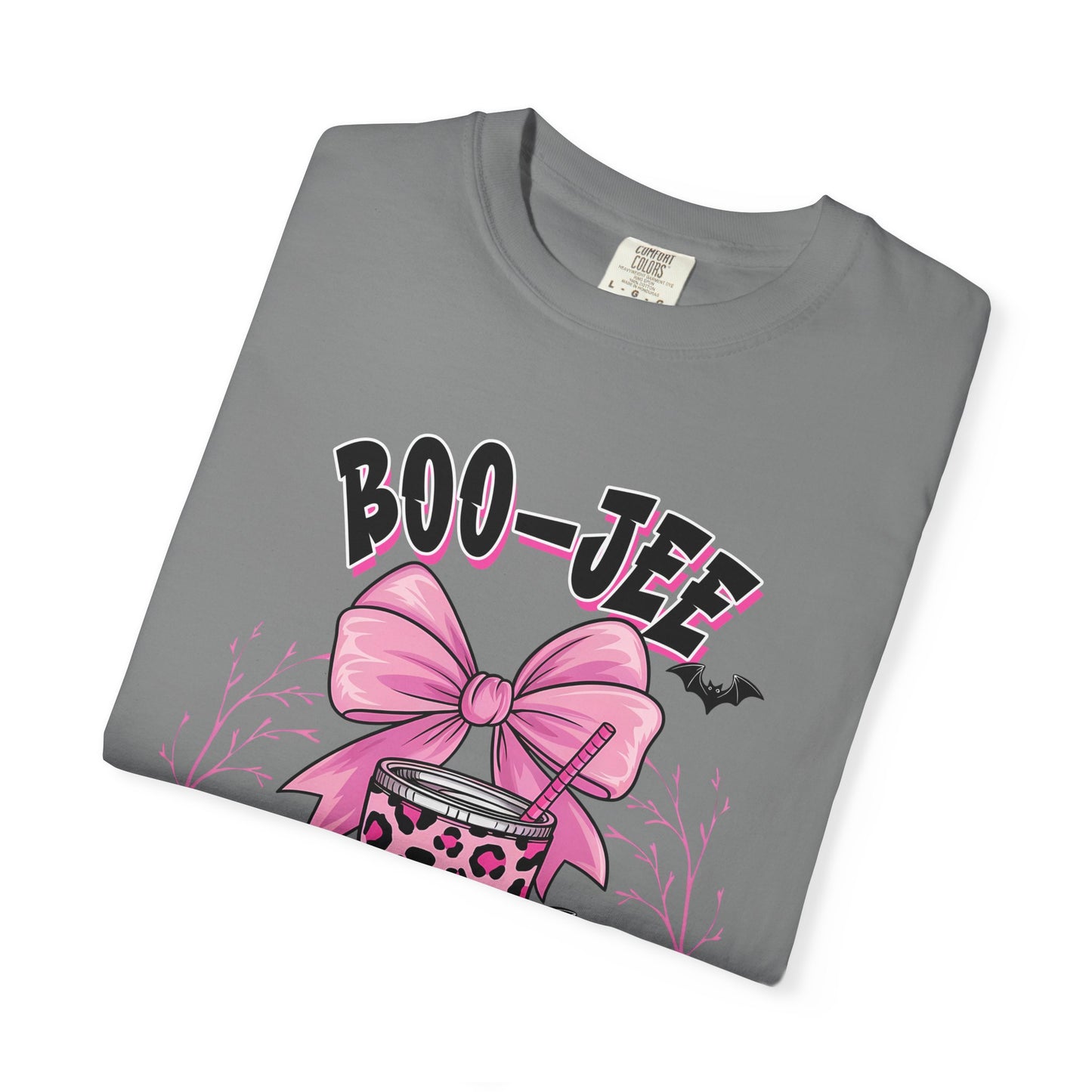 Boo-jee Mama T-Shirt — Pink Leopard Skull Coffee Travel Mug Graphic Tee