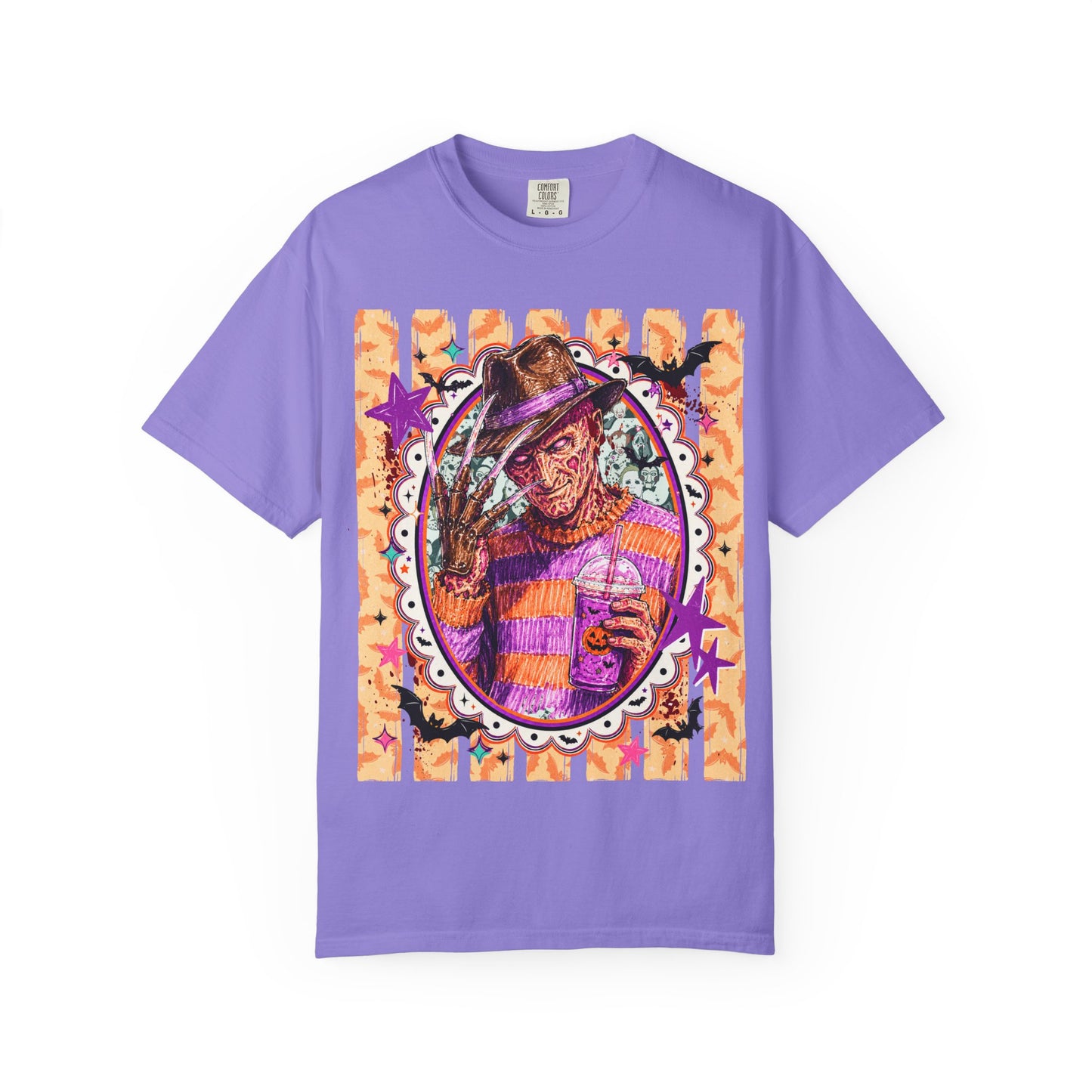 Freddy Krueger Halloween Graphic T‑Shirt — Retro Horror Portrait Tee