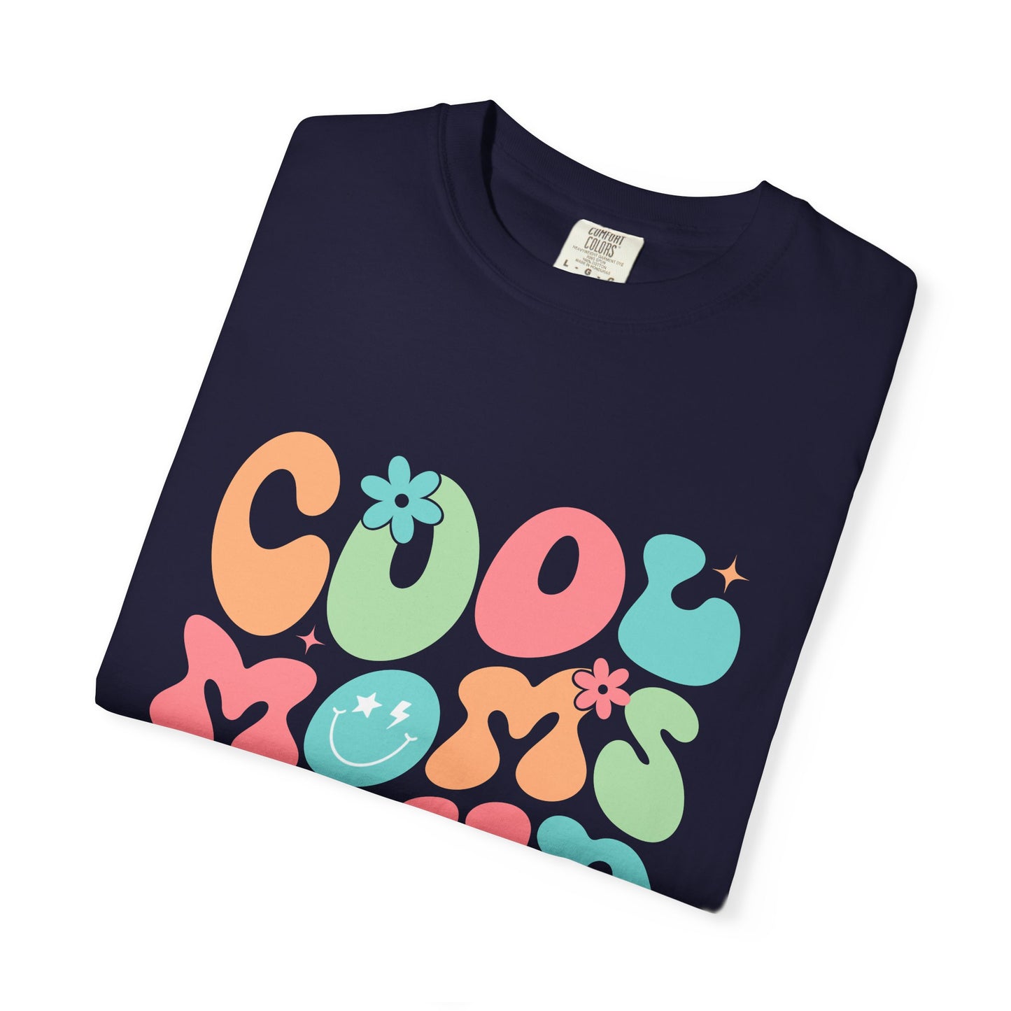 Cool Mom Club T-Shirt — Retro Floral Graphic Tee for Moms