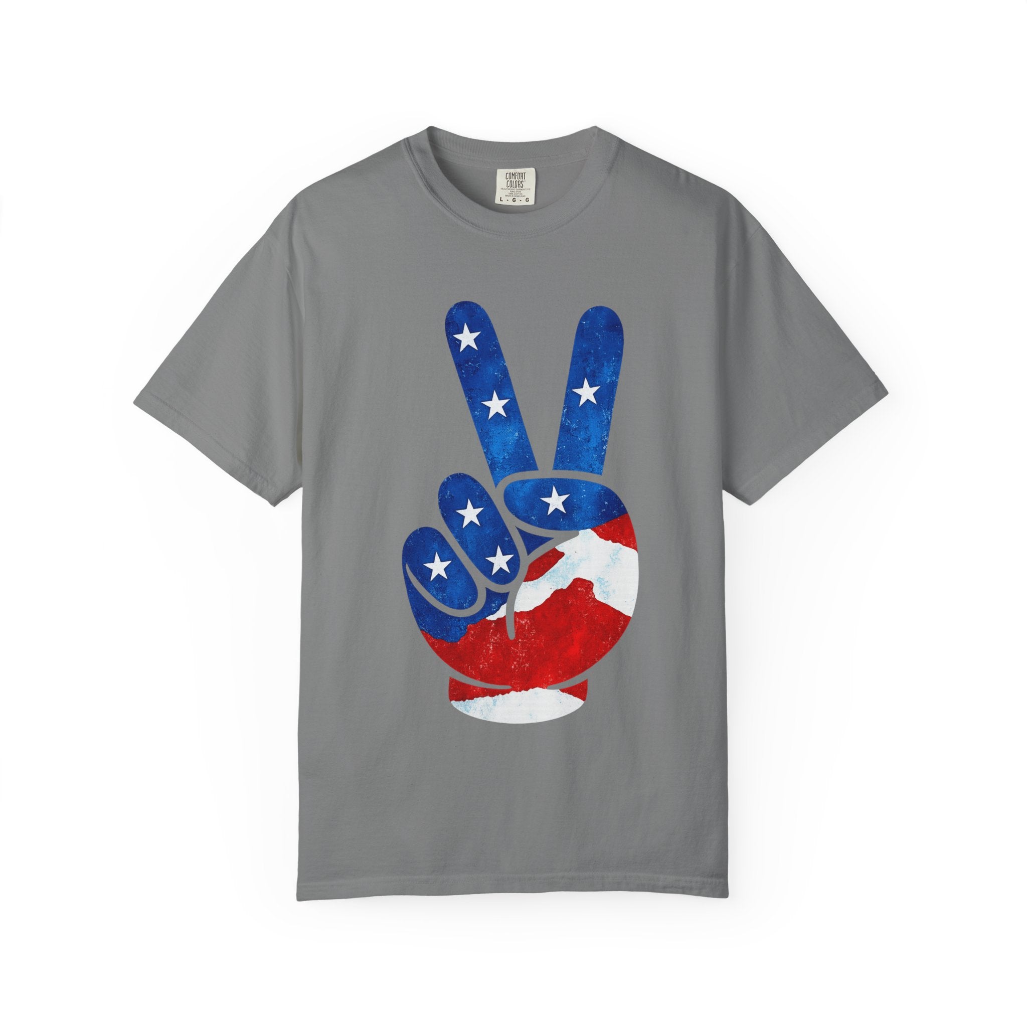 Peace Sign USA Flag T-Shirt – Patriotic Peace Graphic Tee