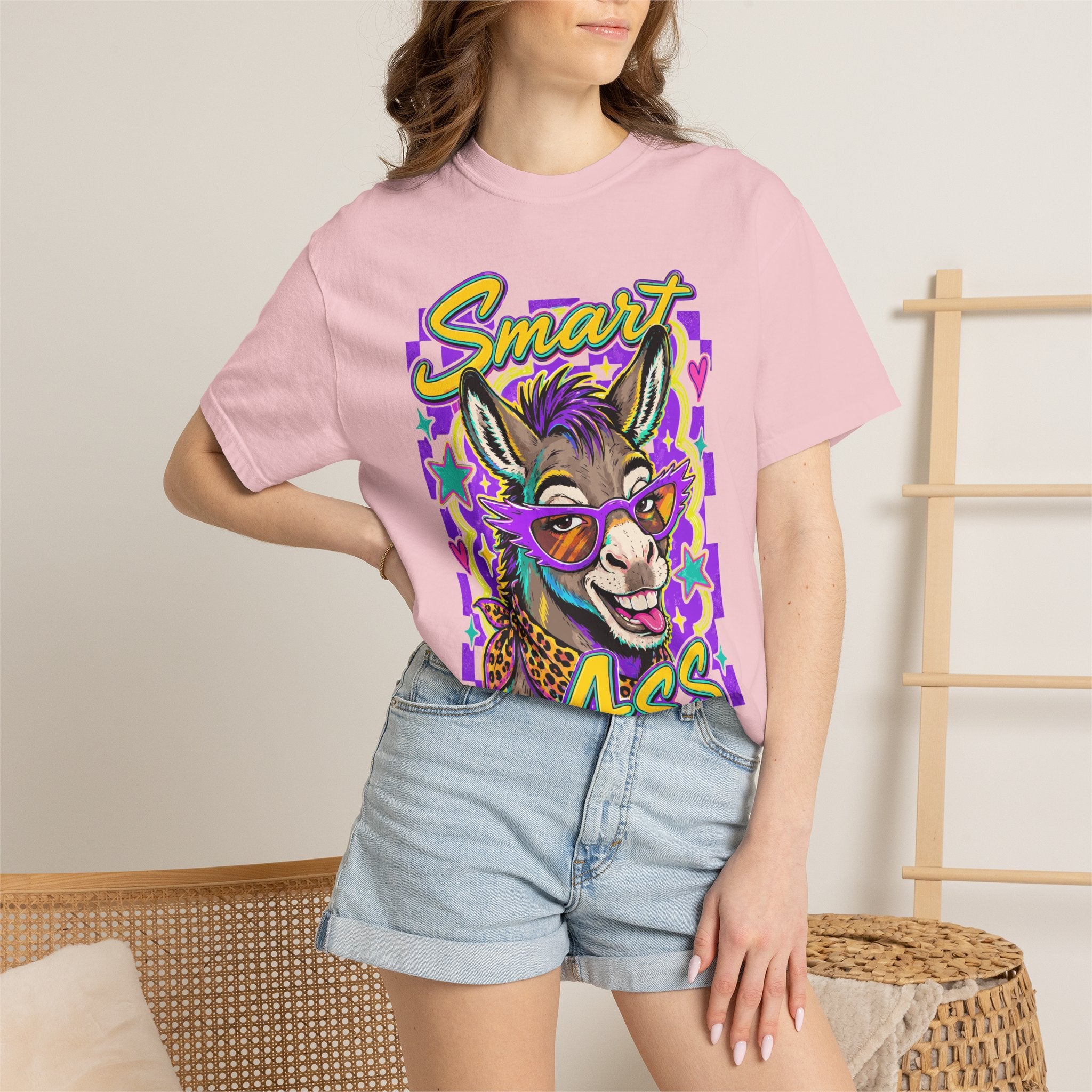 Smart Ass Donkey T-Shirt — Funny Graphic Tee with Sunglass Donkey Design
