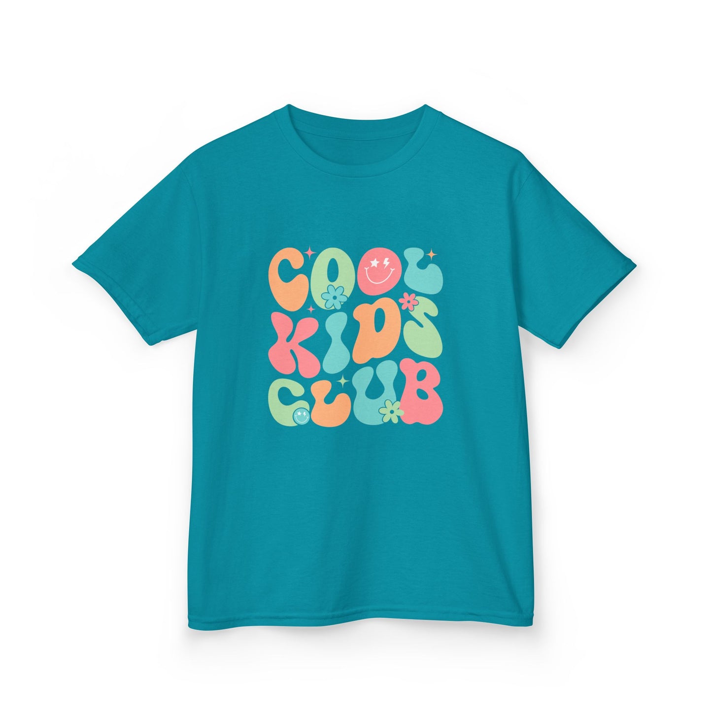 Kids Tee — "Cool Kid Club" Retro Bubble Letter Graphic