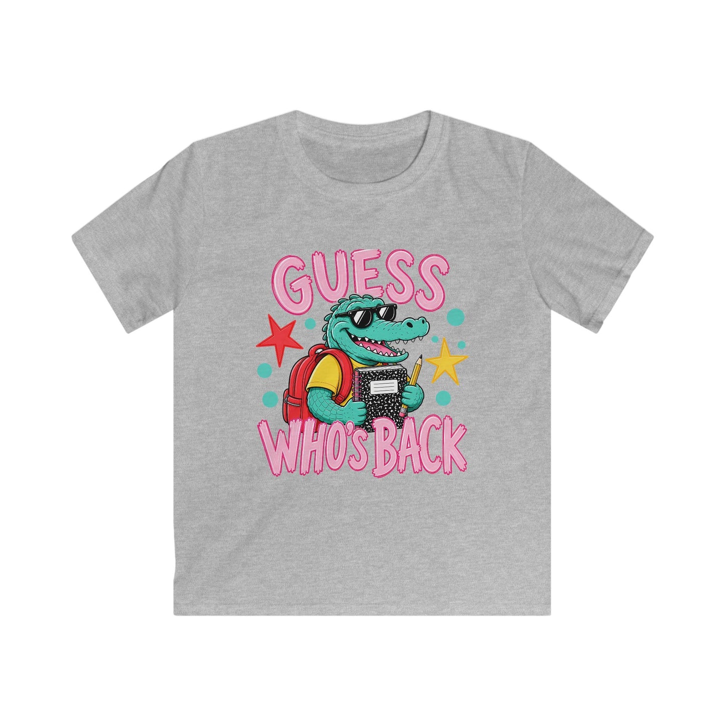 Kids Tee — "Guess Who's Back / Back Again" Crocodile School Return Shirt