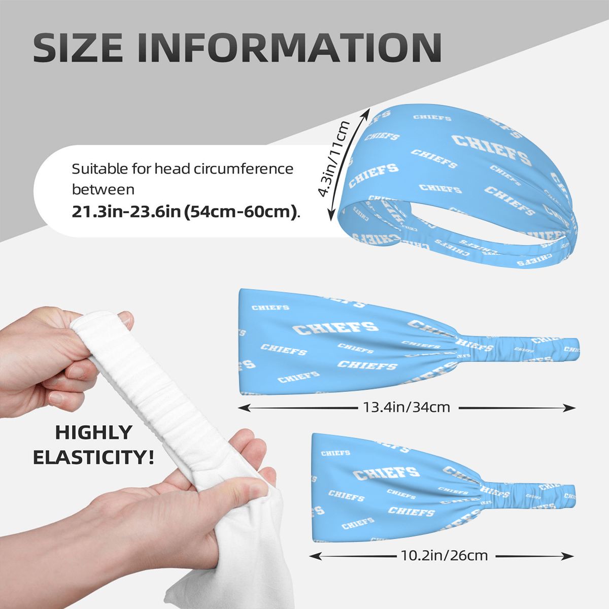 Elastic Sports Headband CHIEFS