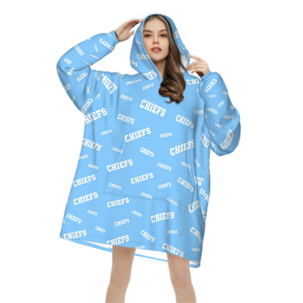 Adult Blanket Hoodie CHIEFS