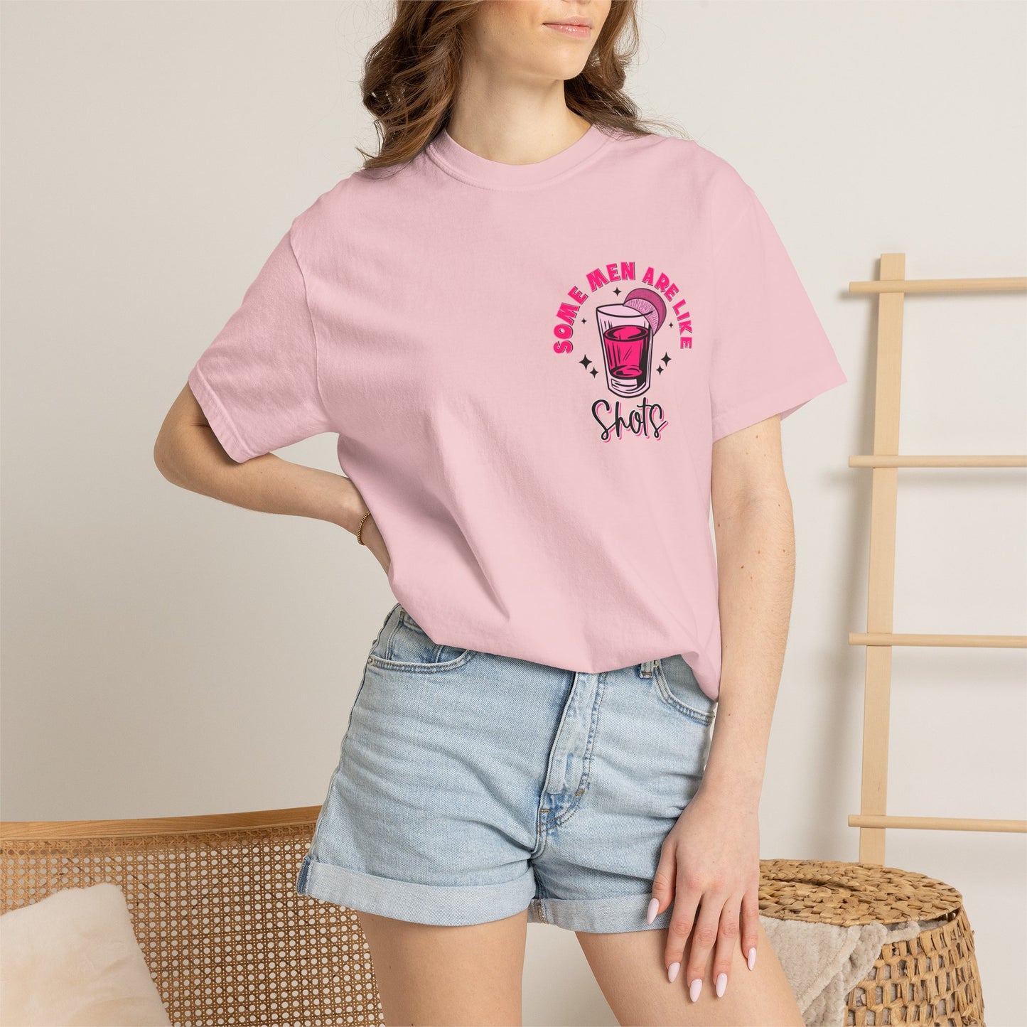 Men Are Like Shots T‑Shirt — "Some Go Down Better Than Others" Graphic Tee