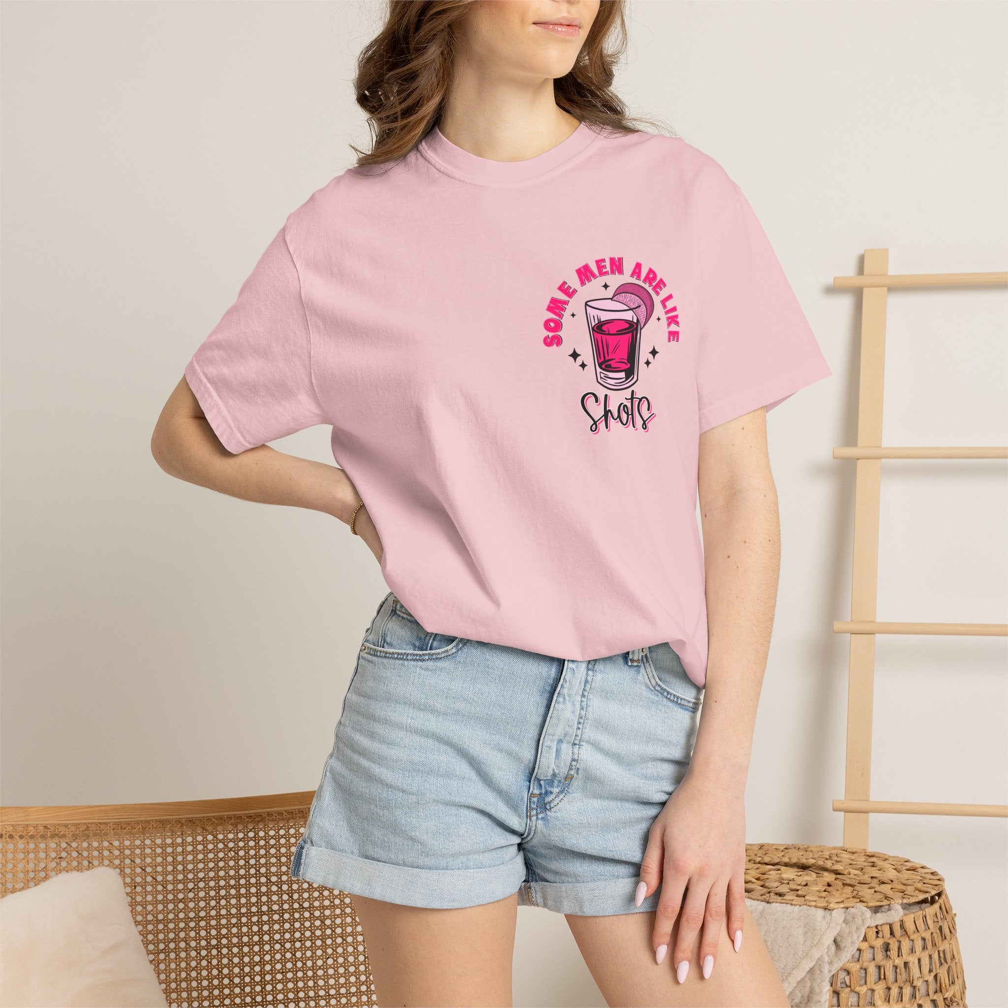Men Are Like Shots T‑Shirt — "Some Go Down Better Than Others" Graphic Tee