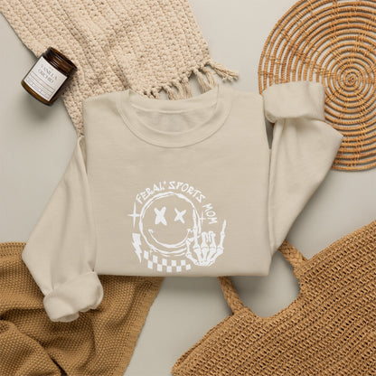 Somebody's Feral Sports Mom Crewneck Sweatshirt
