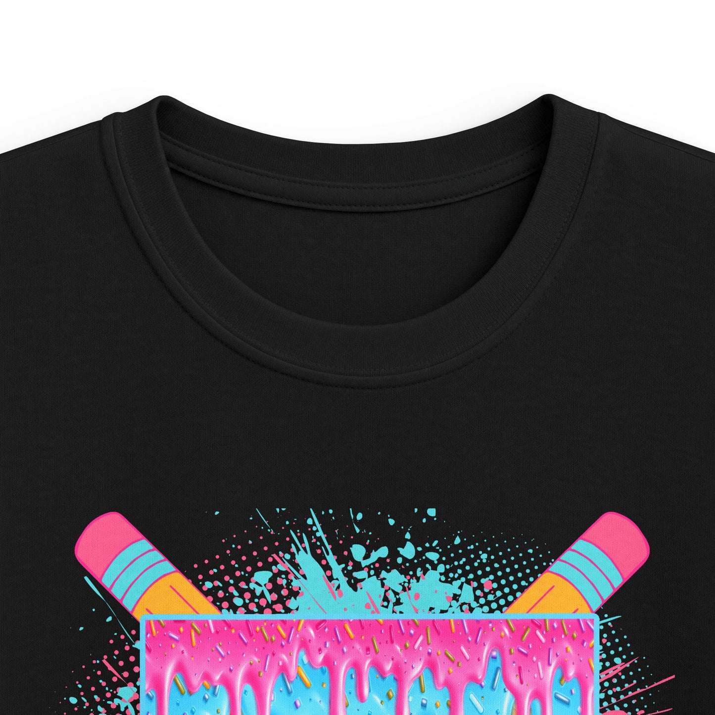 Kids T‑Shirt - Colorful 'Pre-K Dip' Crayon Drip Design (Back to School Gift)