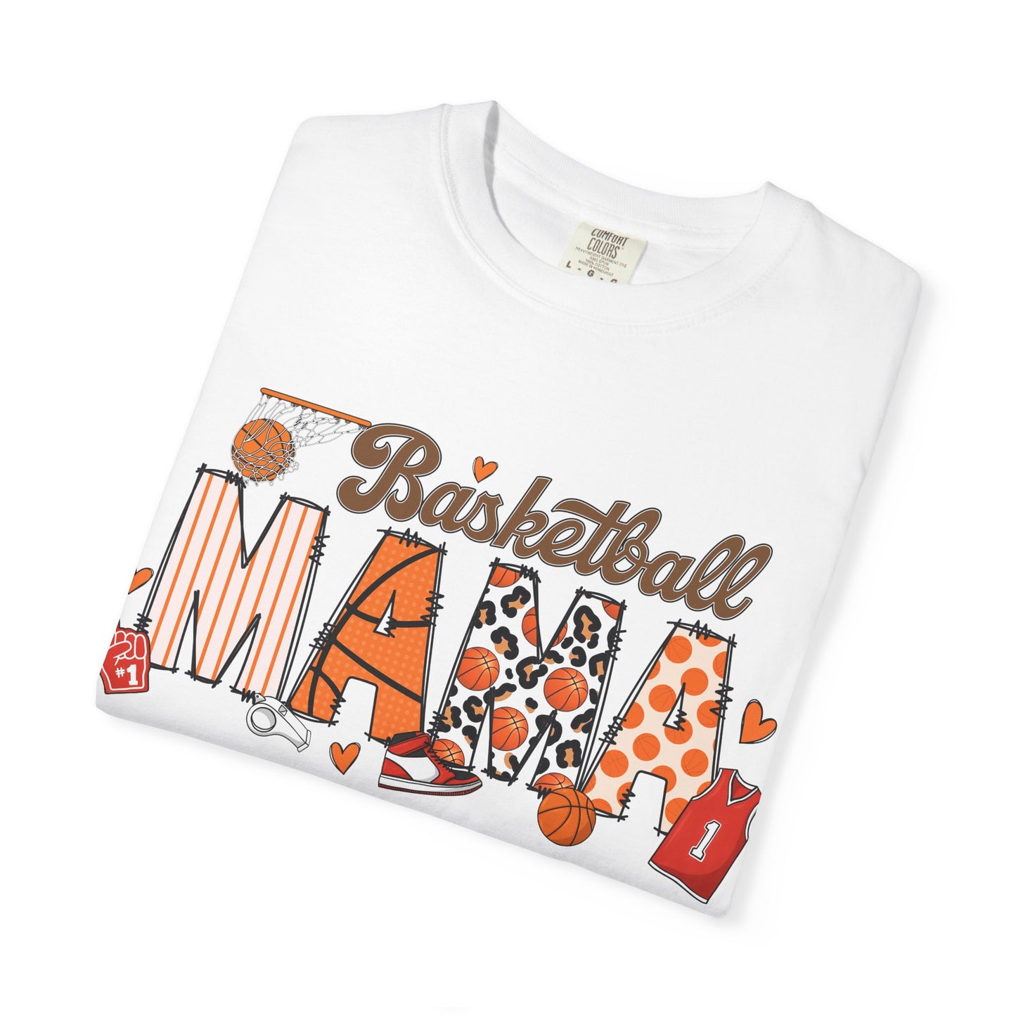 Basketball Mama T-Shirt — Cute Sports Mom Tee with Basketball Graphic