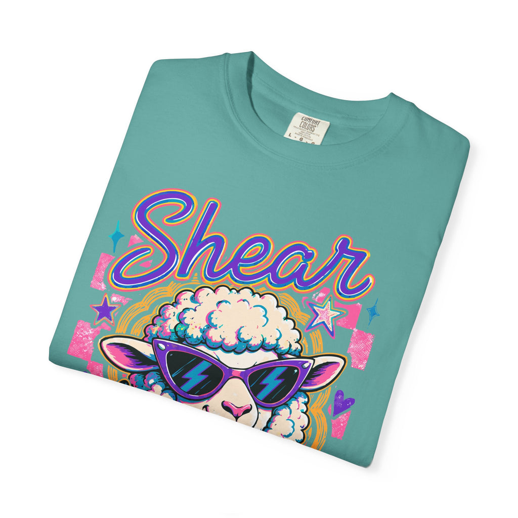 Shear Chaos Sheep Graphic T-Shirt — Cute Sunglasses Lamb Tee