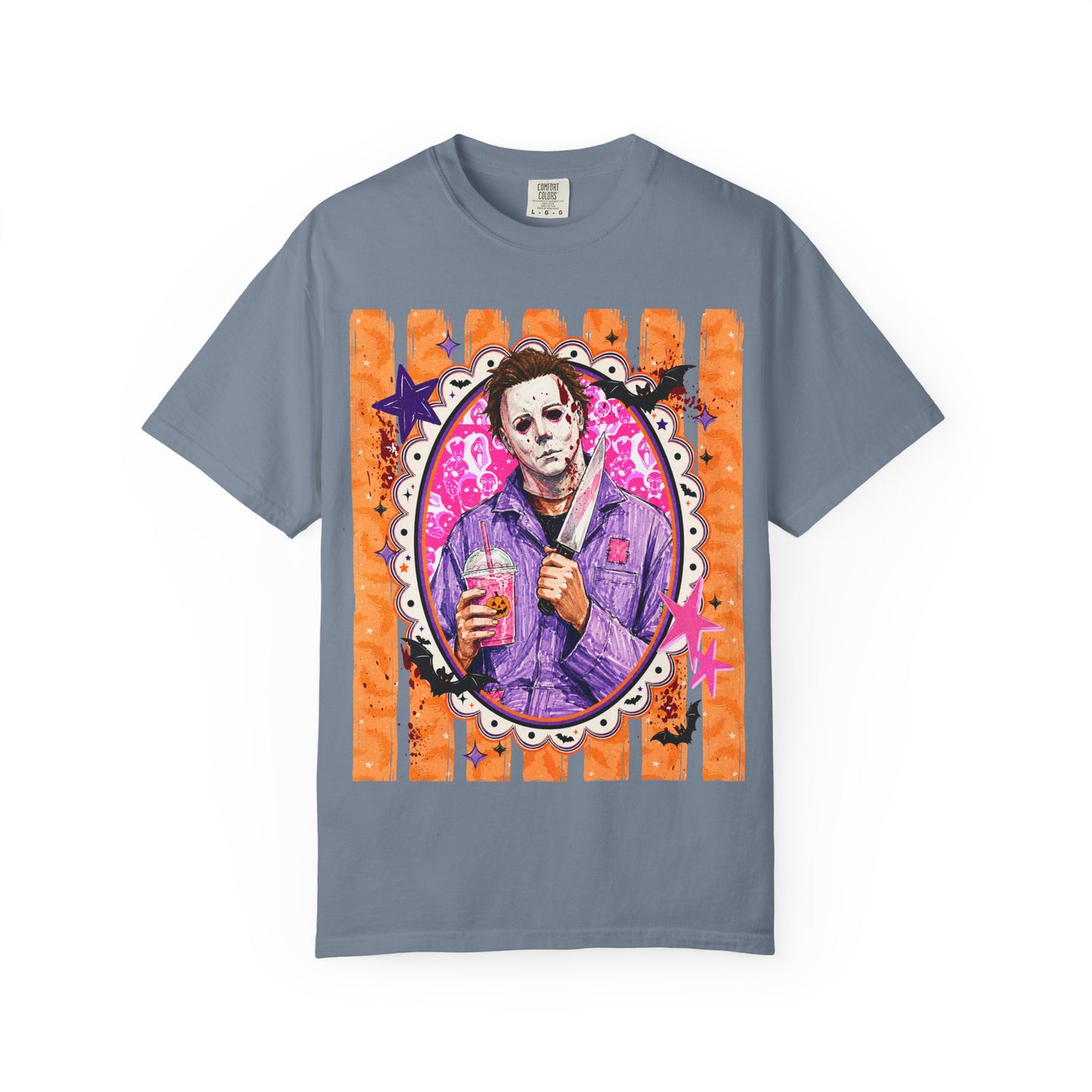 Horror Portrait T-Shirt — Retro Masked Killer Graphic Tee