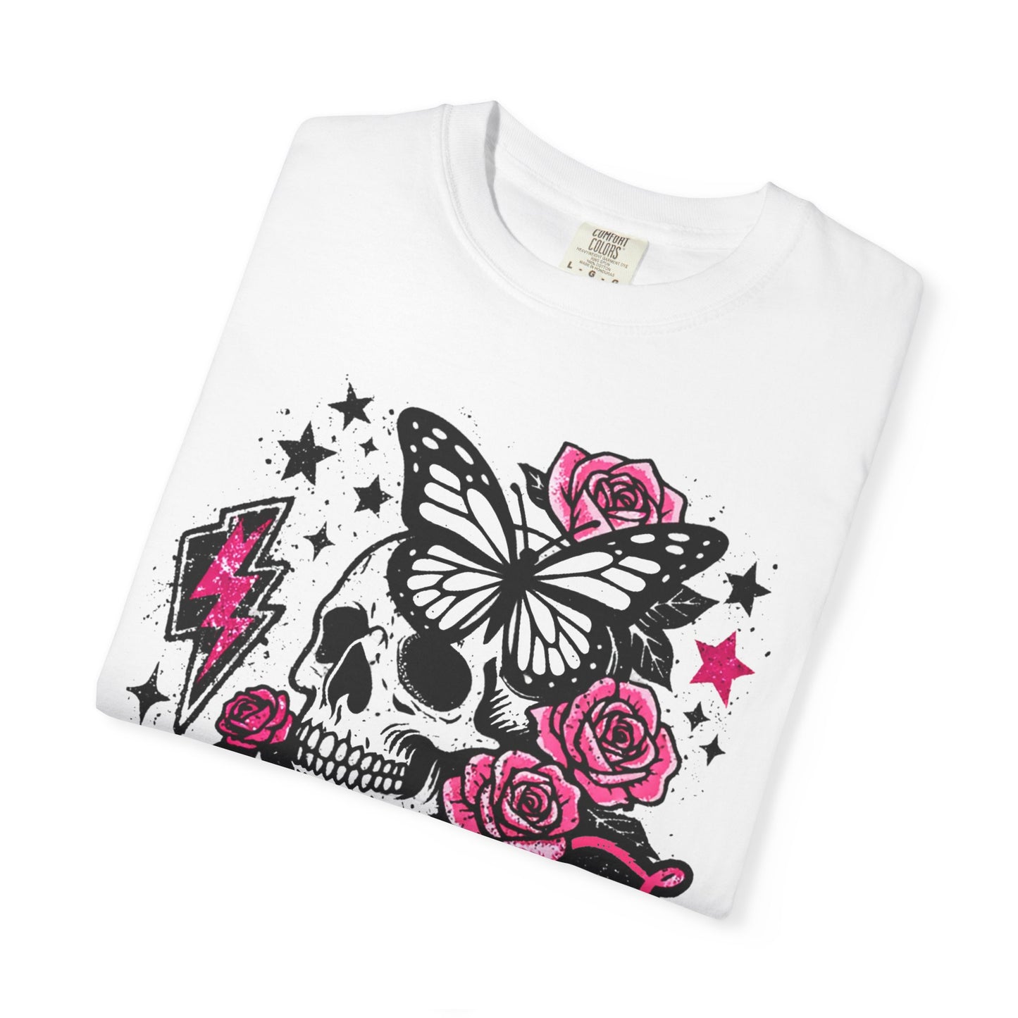 Skull & Roses Tee — "Undiagnosed but Something Ain't Right" Graphic T-Shirt