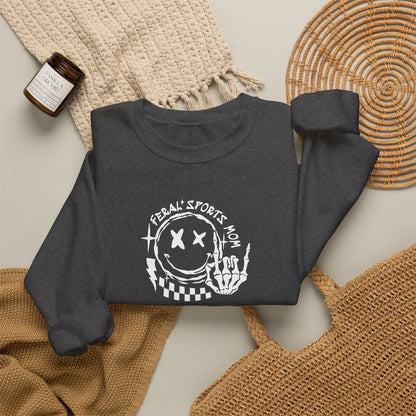 Somebody's Feral Sports Mom Crewneck Sweatshirt