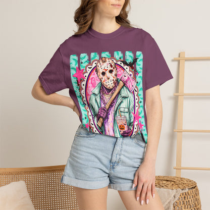 Hockey Mask Horror Graphic T-Shirt