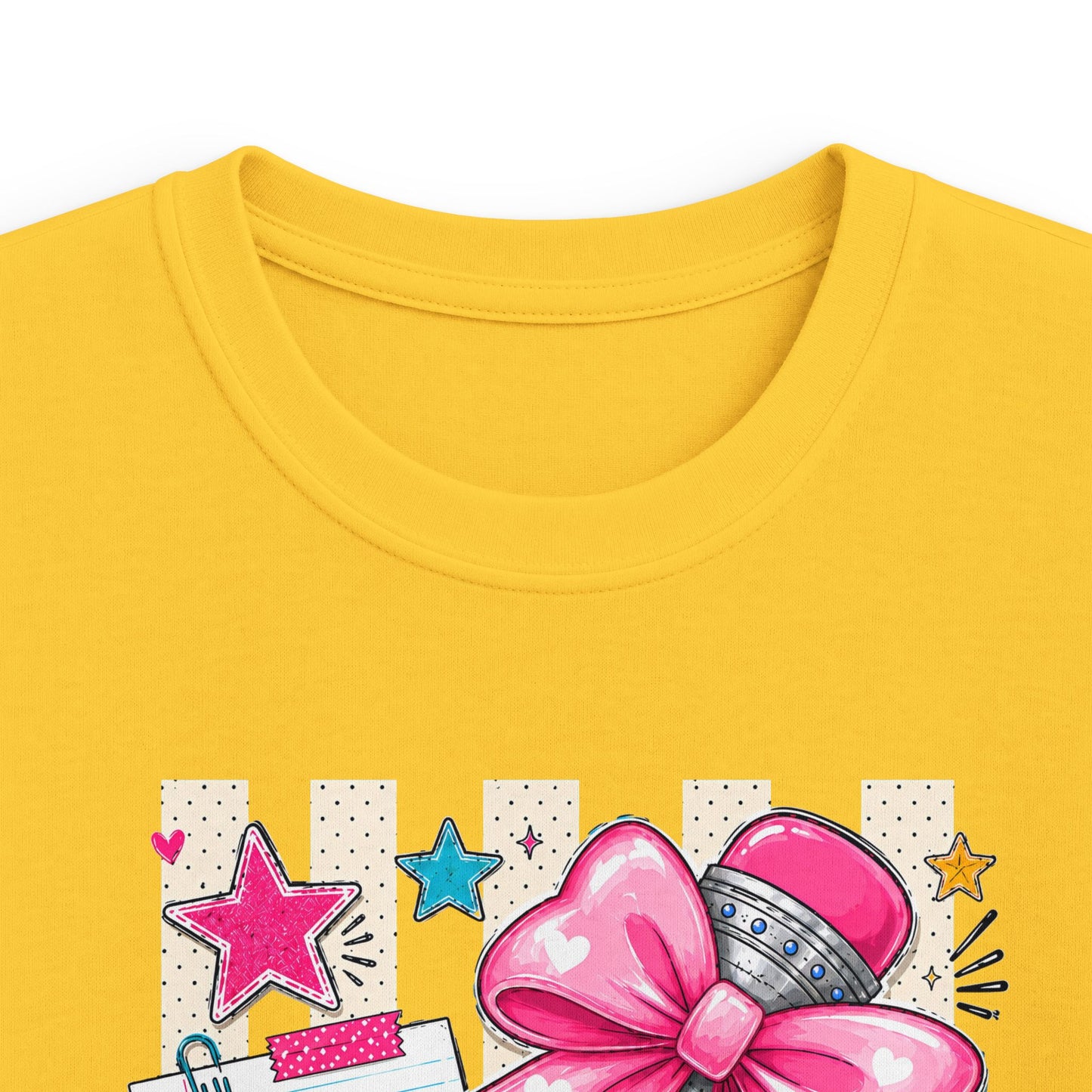 Kindergarten Kids T-Shirt — Cute Pink Bow Back-to-School Tee