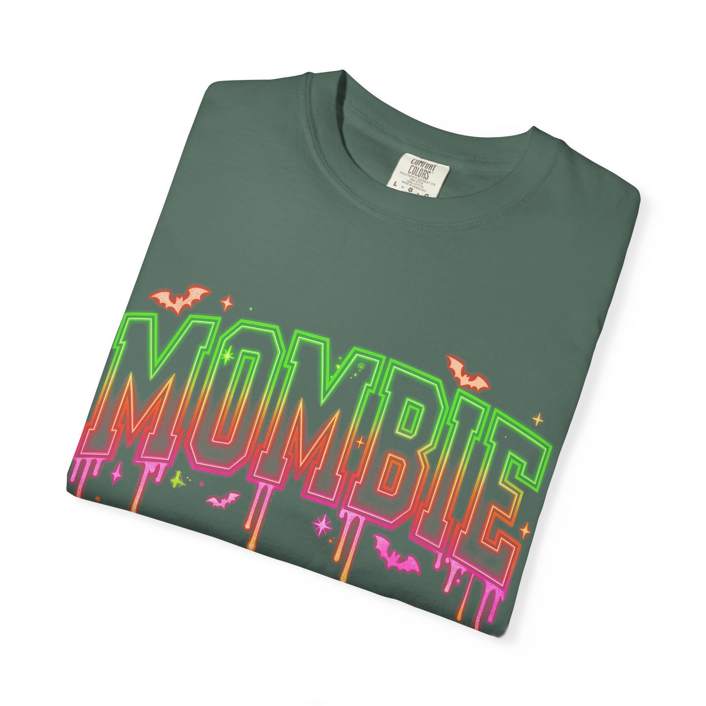 Mombie Halloween T-Shirt — Neon Drip Mom Zombie Graphic Tee