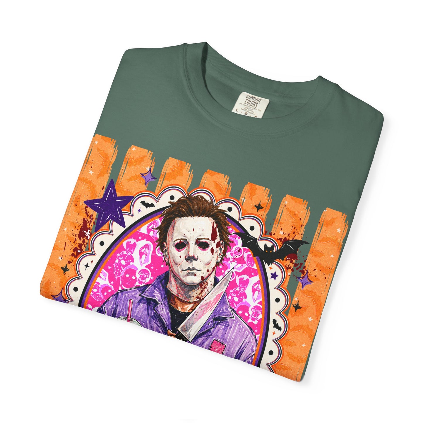 Horror Portrait T-Shirt — Retro Masked Killer Graphic Tee