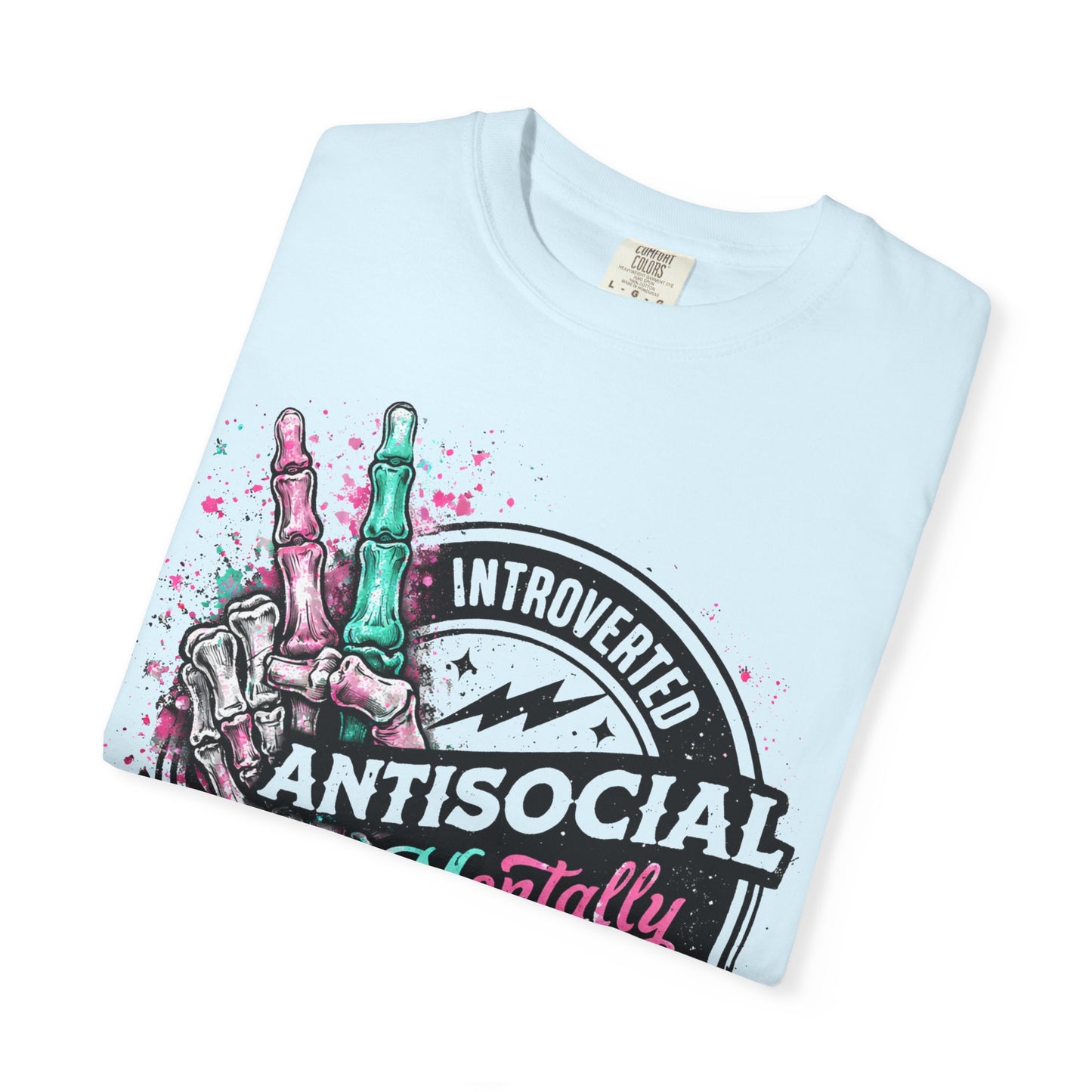 Antisocial & Mentally Spicy T‑Shirt — Introverted, Edgy Graphic Tee