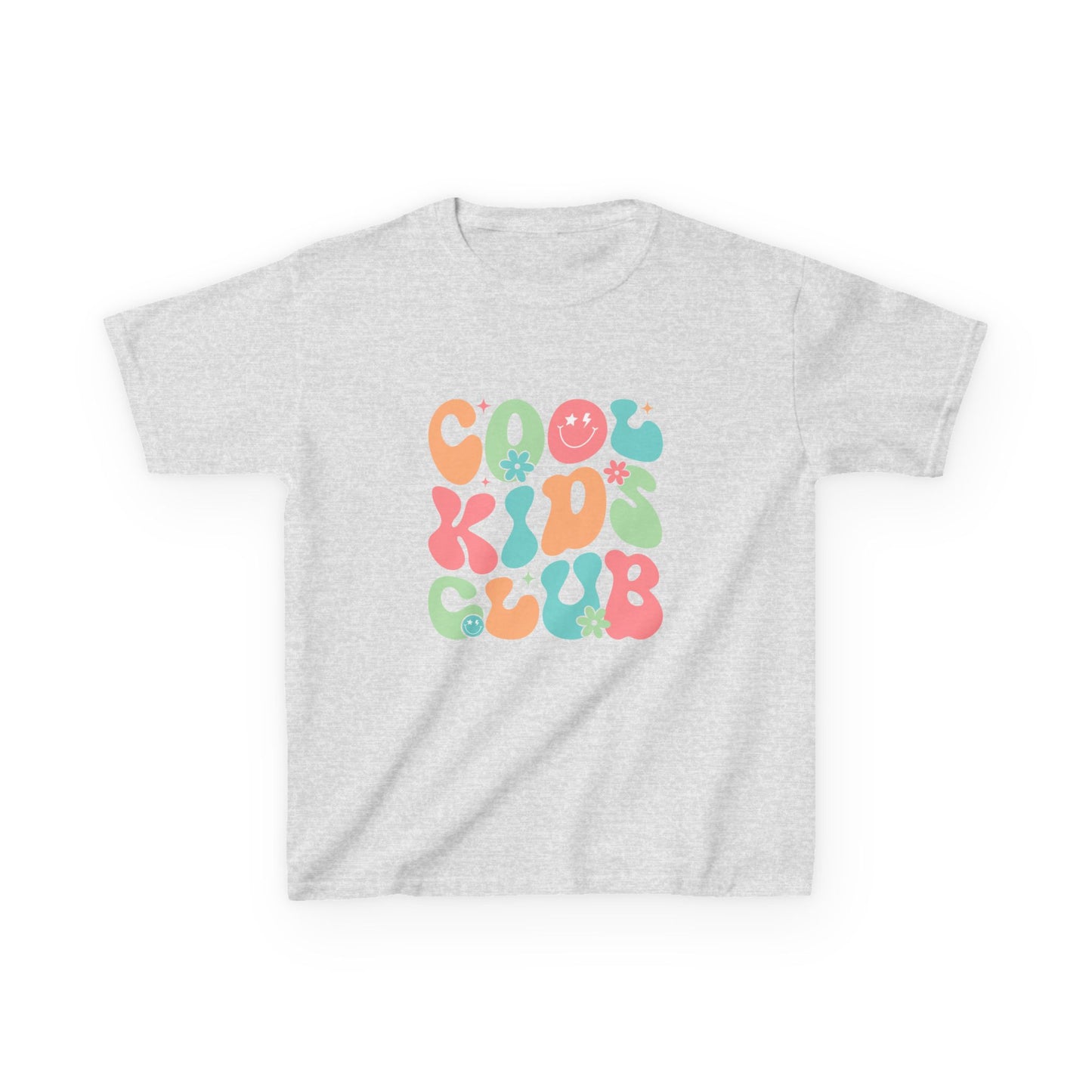 Kids Tee — "Cool Kid Club" Retro Bubble Letter Graphic