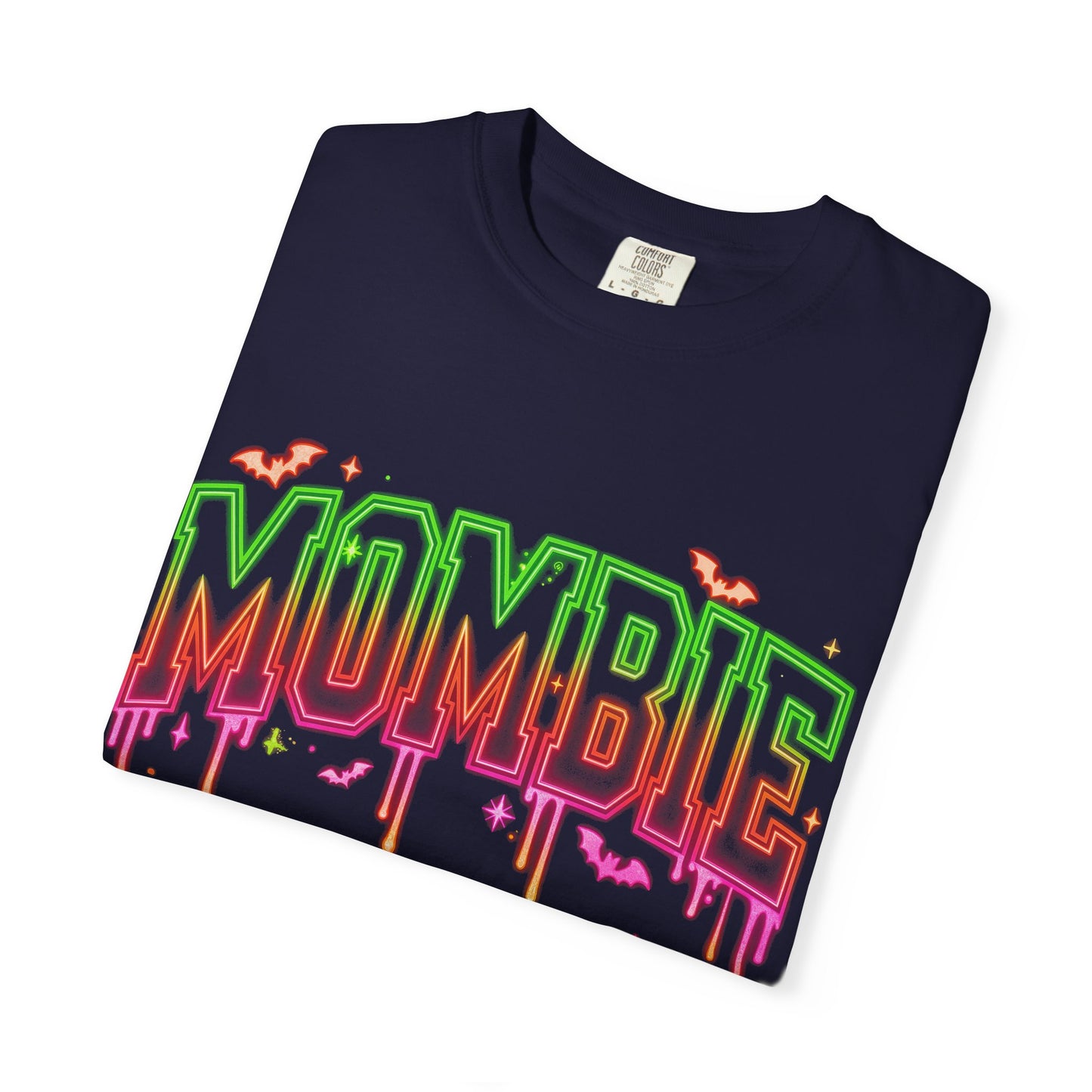 Mombie Halloween T-Shirt — Neon Drip Mom Zombie Graphic Tee