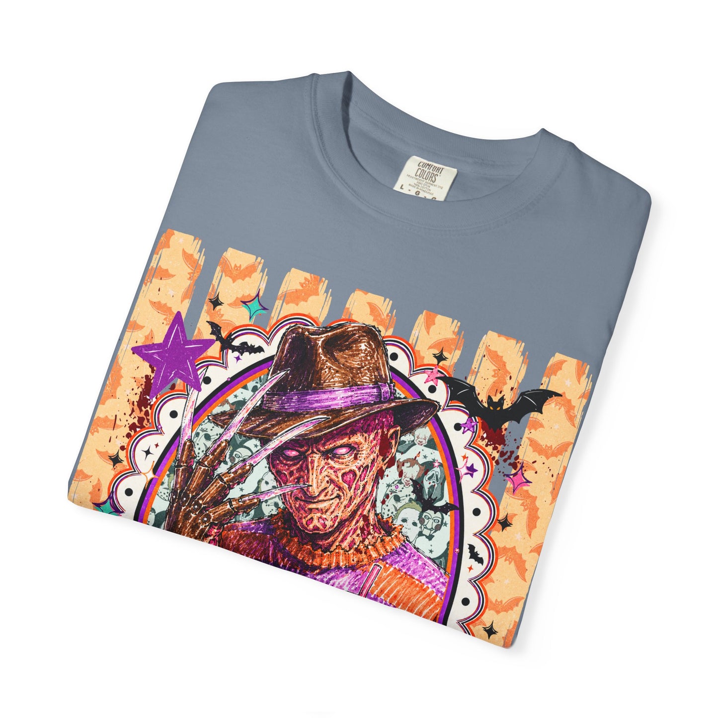 Freddy Krueger Halloween Graphic T‑Shirt — Retro Horror Portrait Tee